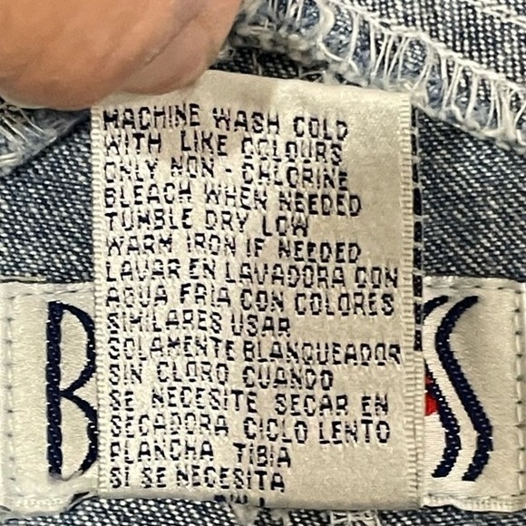 VTG Y2K Bill Blass Vintage Ladies Bib Carpenter Bib Overall Shorts Sz Medium NWT - Picture 7 of 15